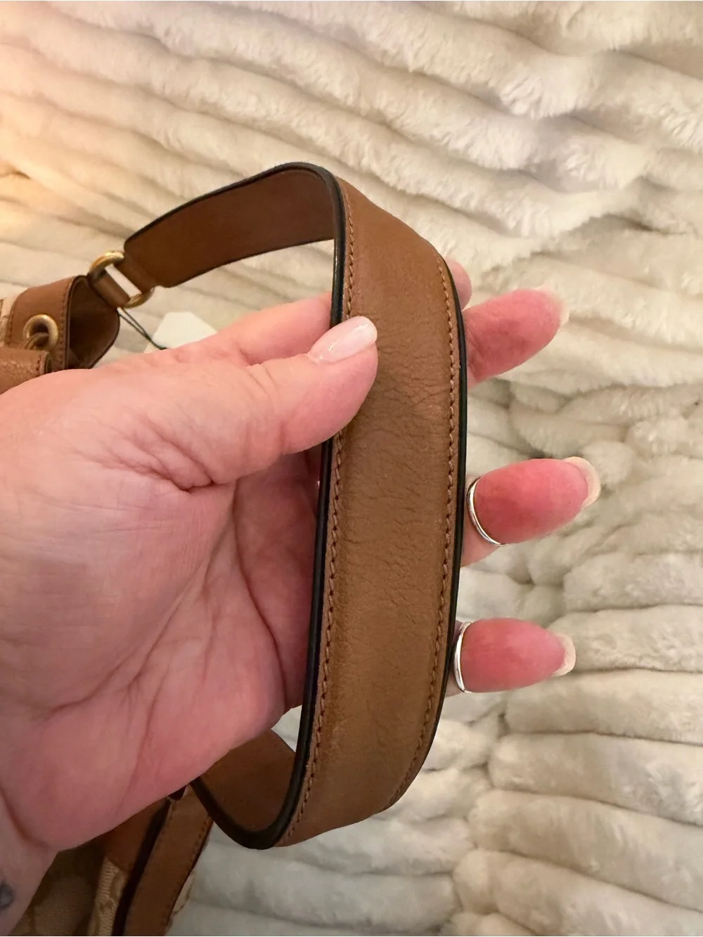 Gucci GG Canvas Web Rania Drawstring Hobo Bag